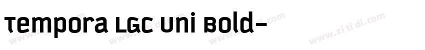 Tempora LGC Uni Bold字体转换